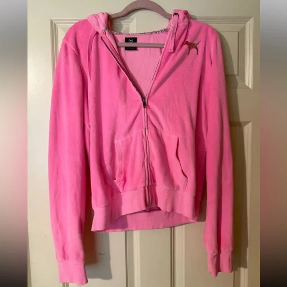 Victoria's Secret Pink Hoodie Jacket - Picture 2 of 3